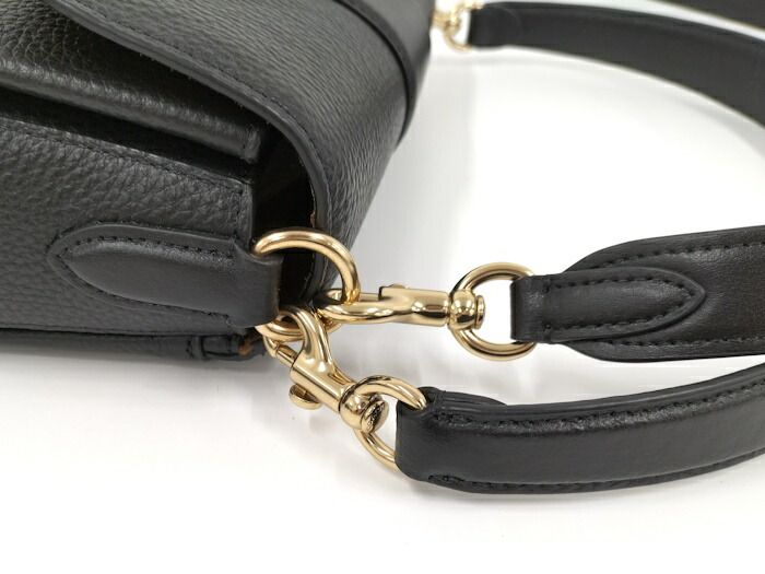 COACH グレース 2WAY ショルダーバッグ レザー ブラック CC088 - メルカリ 