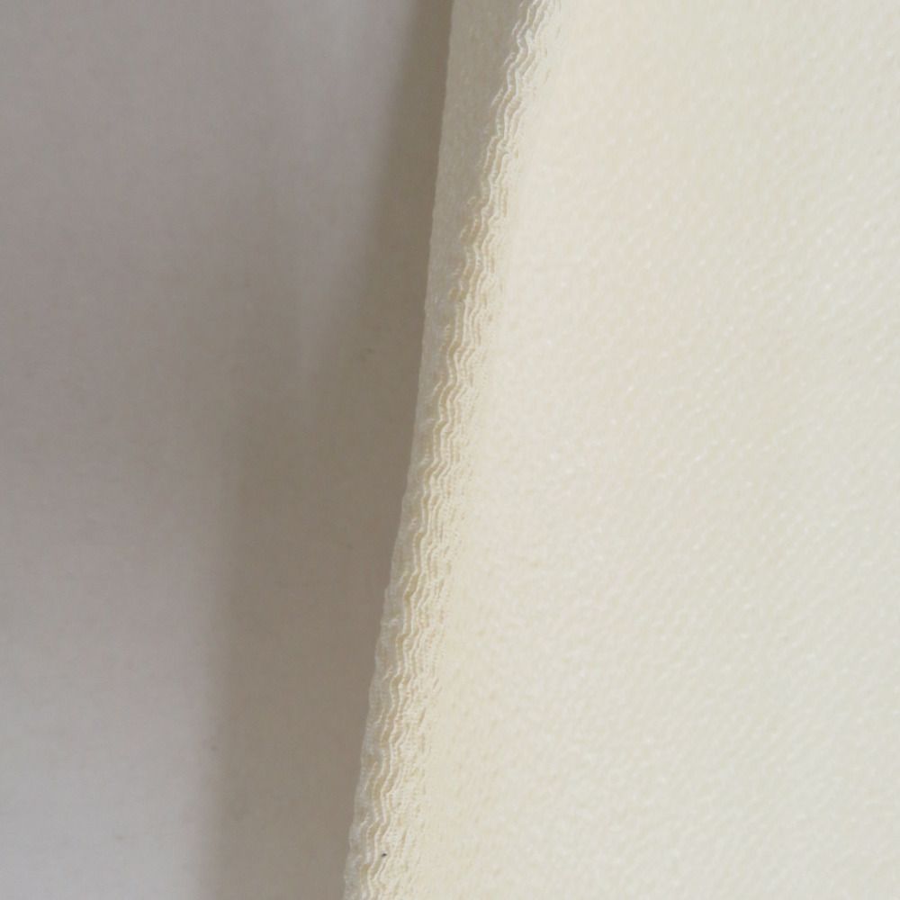 名古屋帯 染帯 正絹 風景柄 水墨画調 お太鼓柄 白x黒 縮緬 カジュアル 長さ369cm