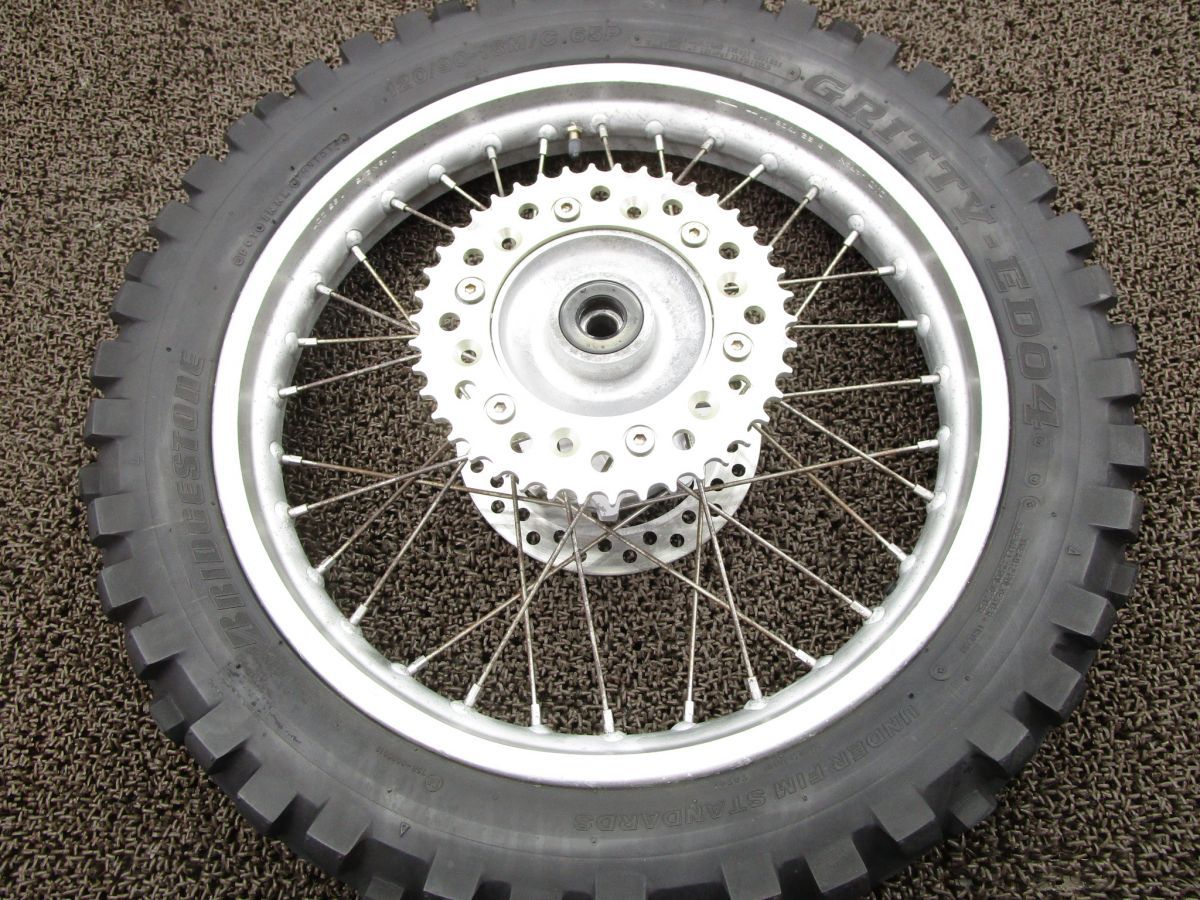 XR250 バハ リアホイール ディスク スプロケット O470！MD30 ホンダ 【 MD17E 】 キャブ車 動画有 BAJA