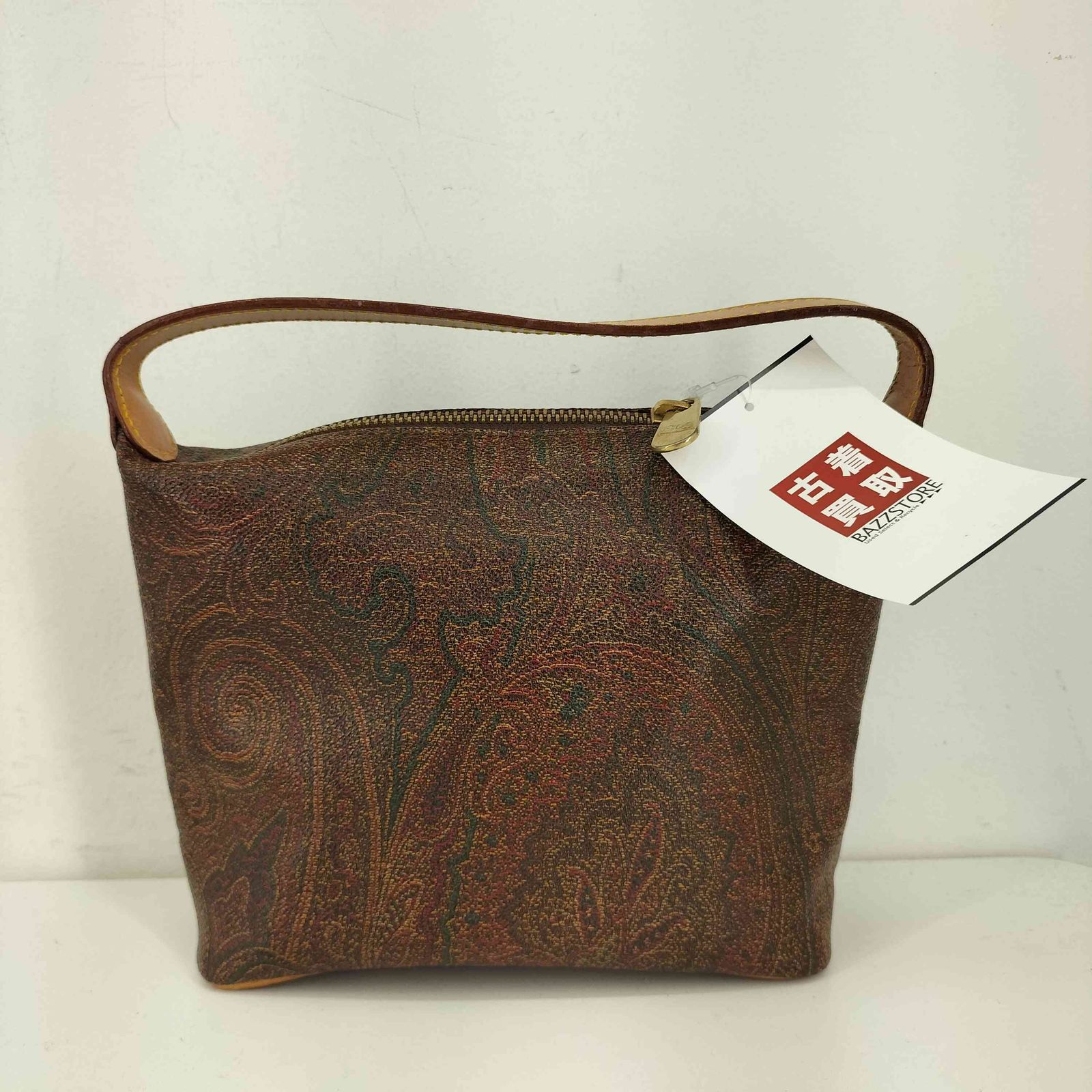 エトロ ETRO ペイズリー柄 ミニレザーハンドバッグ レディース