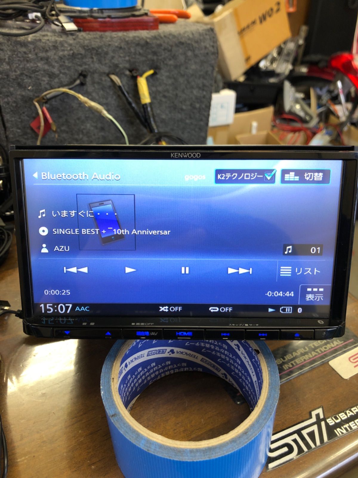 ケンウッド MDV-D504BT メモリーナビ 地デジ フルセグ DVD Bluetooth - カーナビ