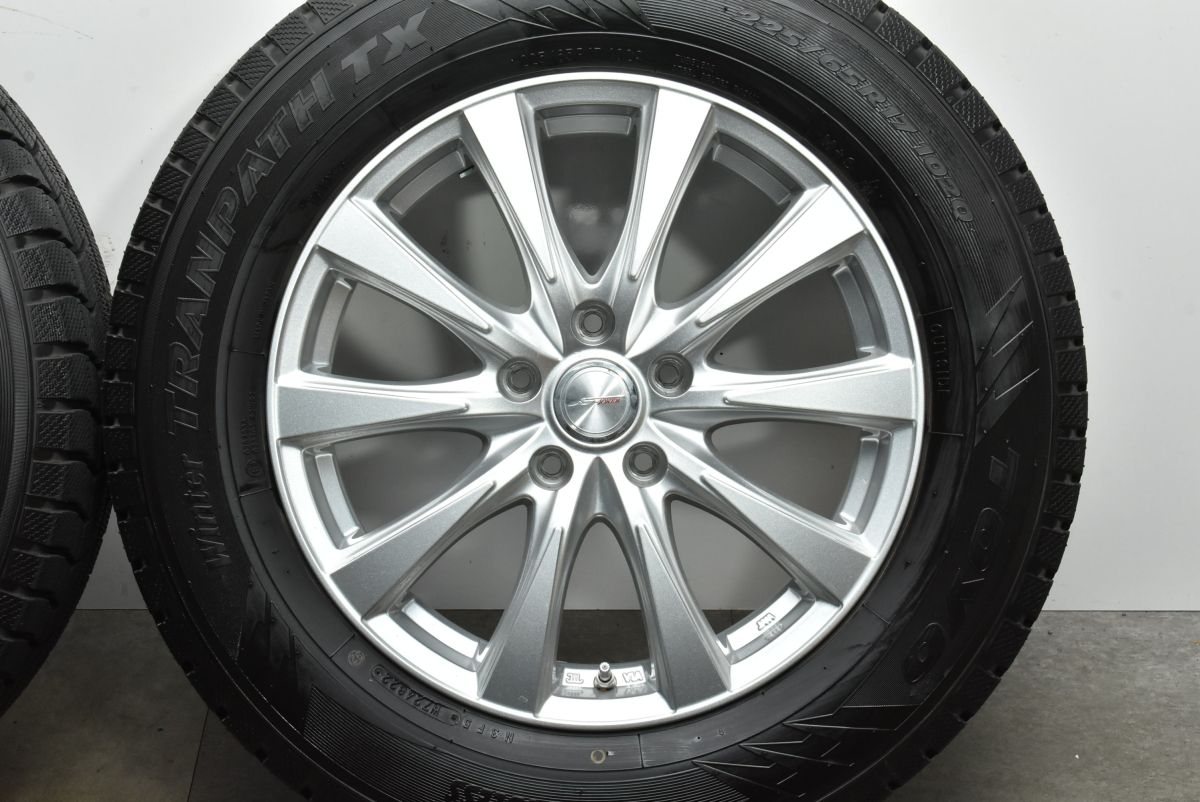 ◎エクストレイル純正6.5j+40バリ溝トランパス215/65すぐ使用可