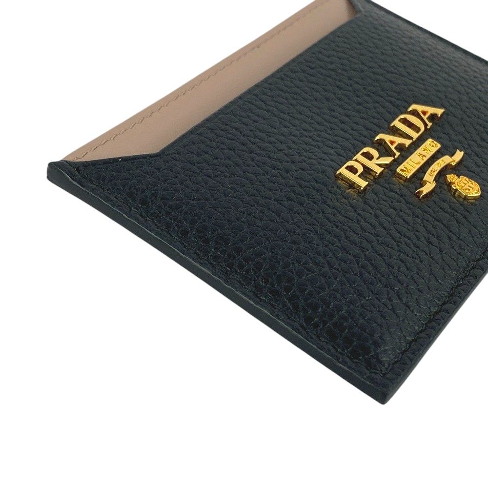 PRADA 未使用 プラダ カードケース 名刺入れ サフィアーノ ブラック