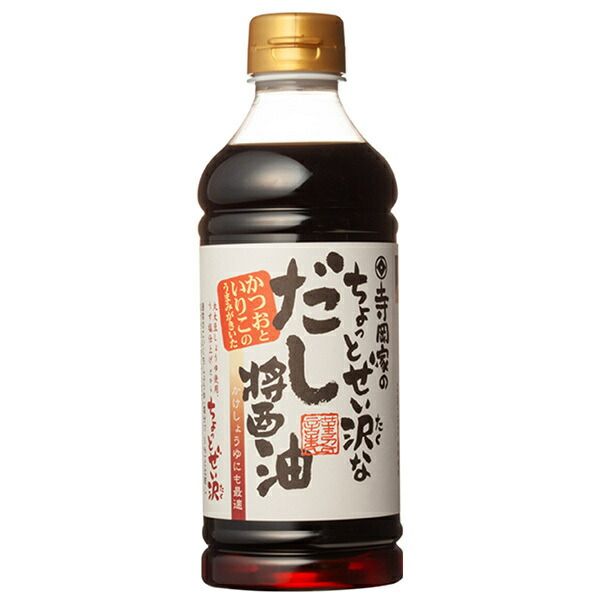 寺岡有機醸造 寺岡家のちょっとぜい沢なだし醤油 500mlペットボトル×12本入× 2ケース ｜ 醤油 しょうゆ だし醤油 かけしょうゆ かつお いりこ