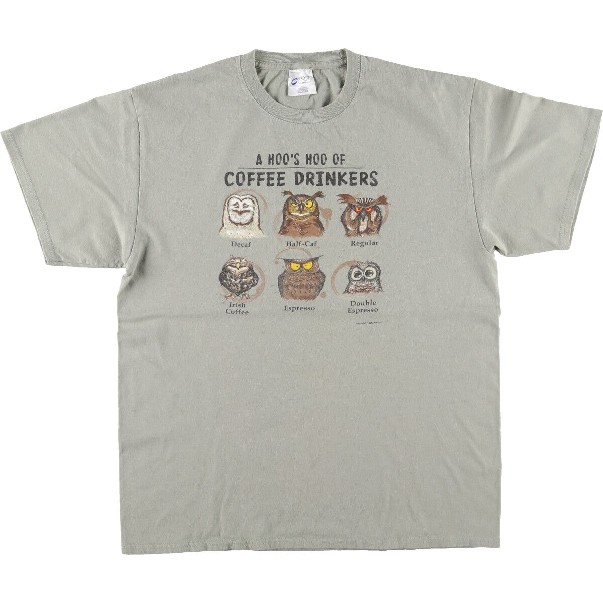 古着 PORTu0026COMPANY フクロウ柄 アニマルTシャツ メンズL相当/eaa467786