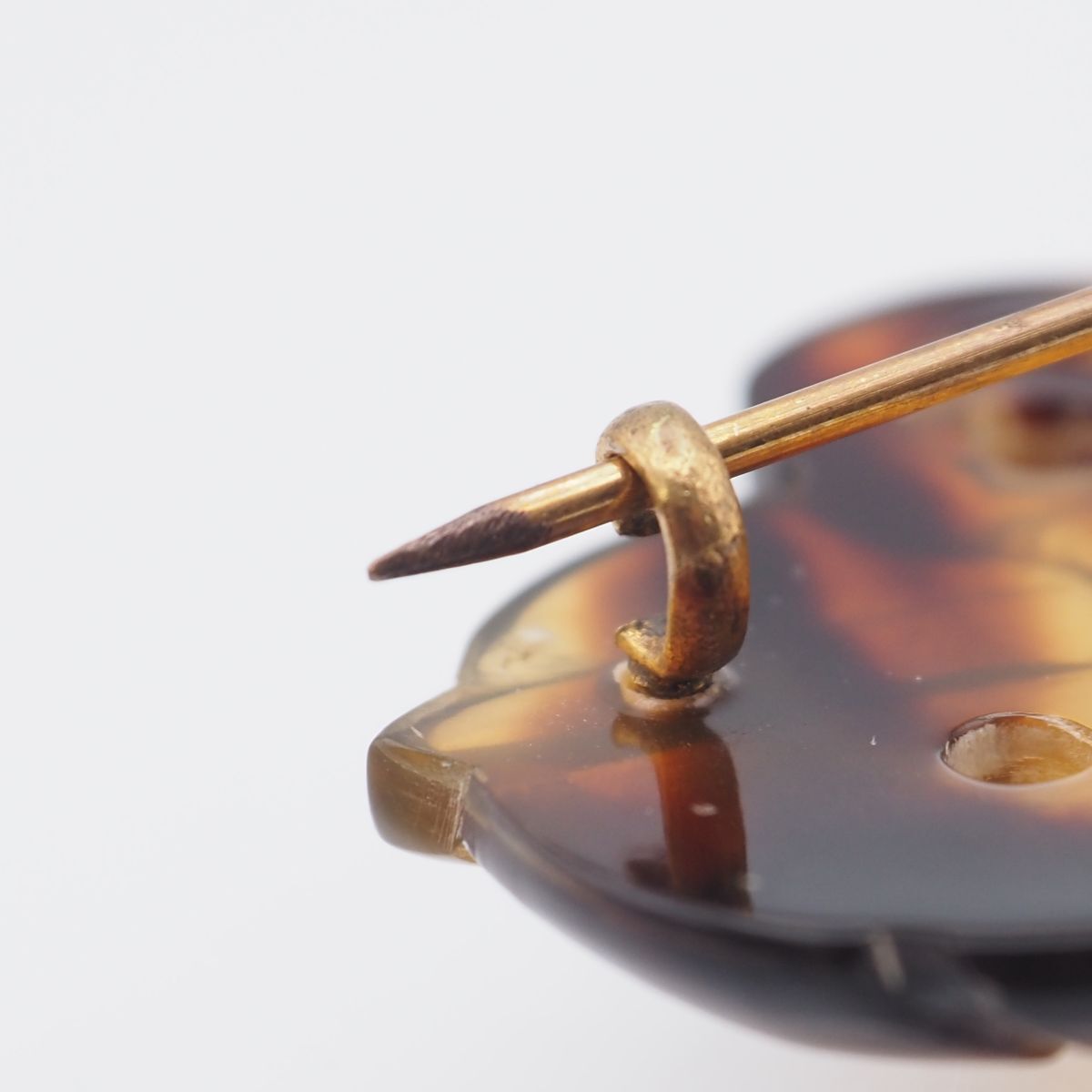 G171 鼈甲 べっ甲 ブローチ 鈴 デザイン FORTGASGNV_COM_BR