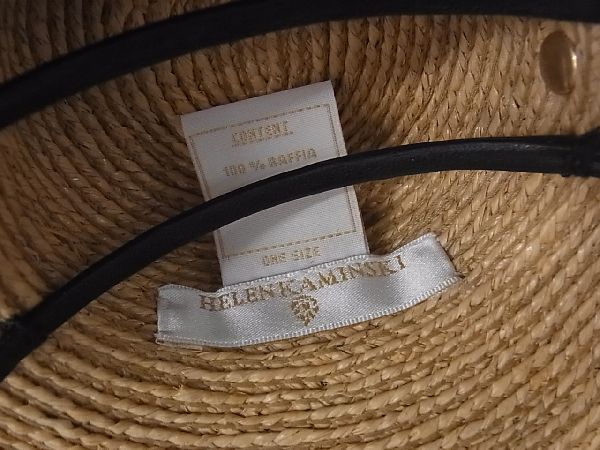 □極美品□ HELEN KAMINSKI ヘレンカミンスキー ラフィア100％ 帽子 