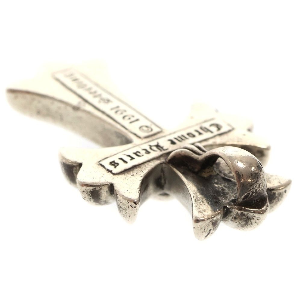 CHROME HEARTS (クロムハーツ) CH CRS SML スモールCHクロス ペンダントトップ シルバー BCA219