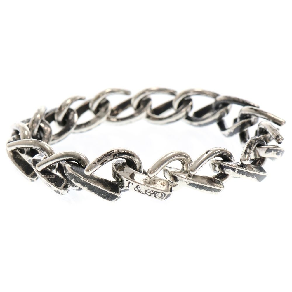 TIFFANY - Co. ティファニー FORGE LARGE LINK BRACELET フォージ ラージ ブレスレット 15リンク シルバー|ブラック