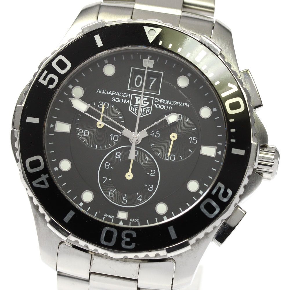 タグホイヤー TAG HEUER CAN1010 アクアレーサー クロノグラフ ビッグデイト クォーツ メンズ_799925