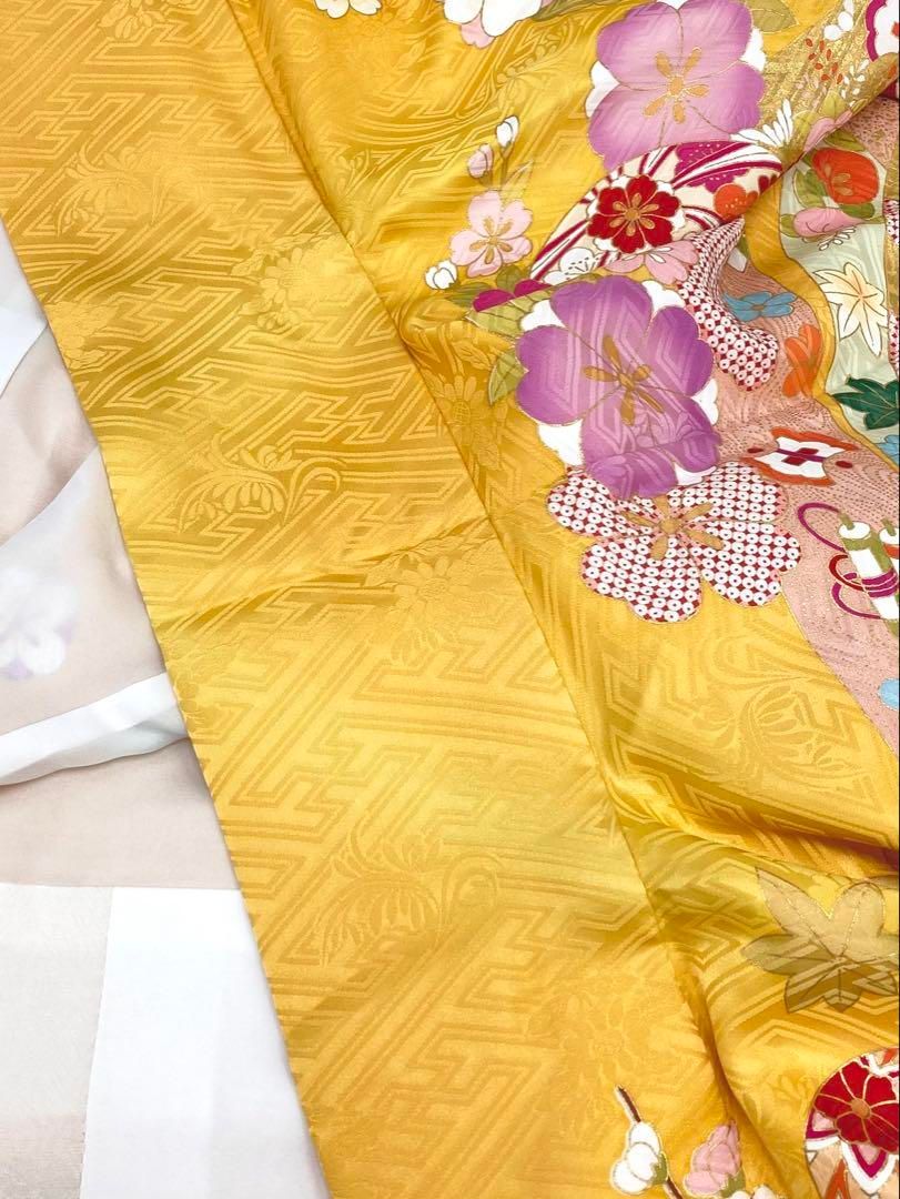 振袖 豪華 金駒 金彩 紋意匠 身丈172cm 撥水加工済 MO2692 - メルカリ