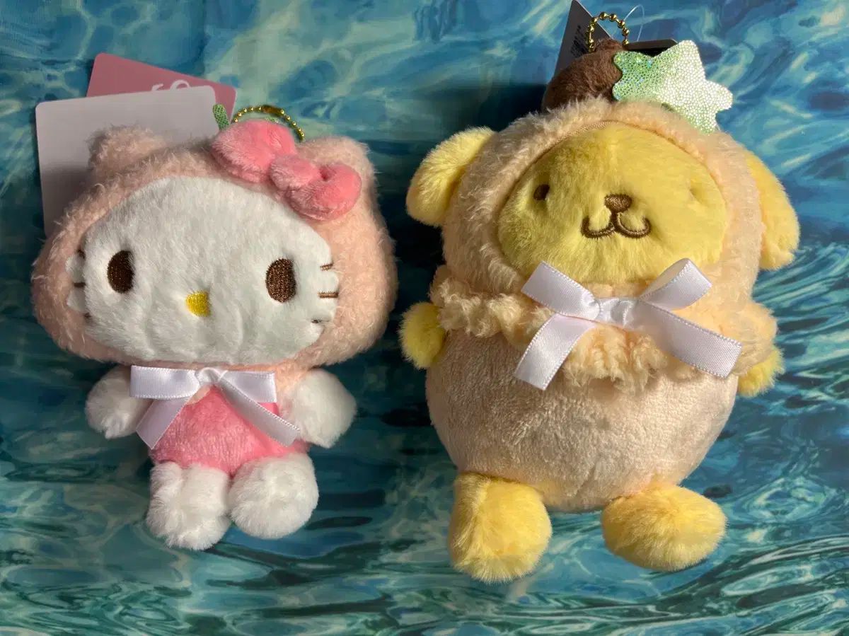 サンリオ ハローキティ ポムポムプリン 果物 人形 キーホルダー
