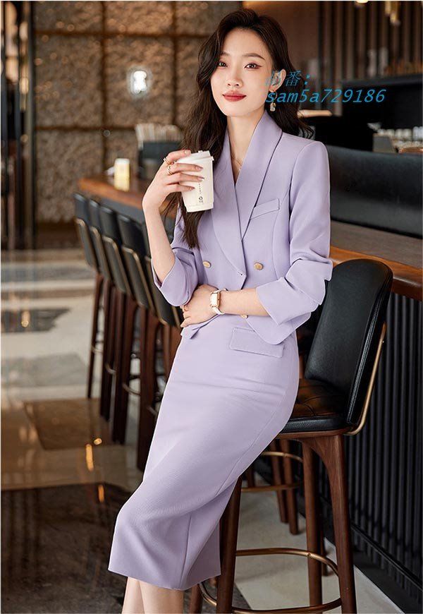 スカートスーツ レディース 大きいサイズ フォーマル 通勤 事務服 オフィス 長袖 面接 ビジネス 就職活動 仕事着 am5a729186