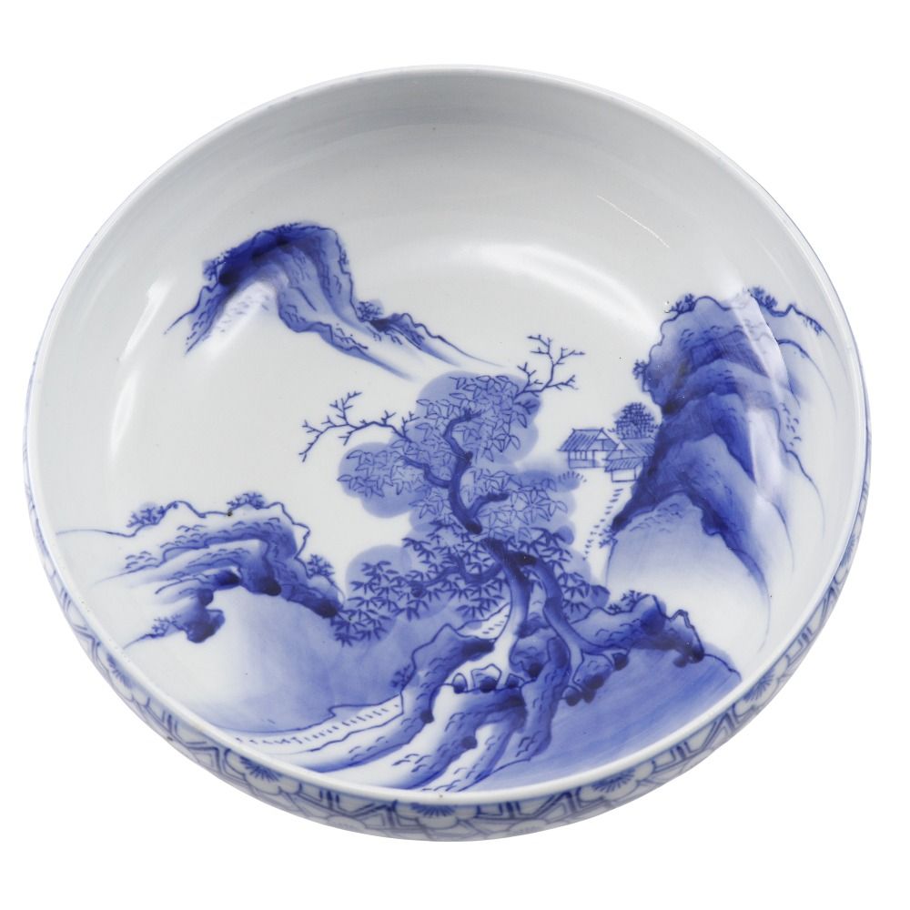 有田焼 青藍窯 金彩古伊万里 八角鉢 3枚セット 中鉢 小鉢 花鳥 色絵