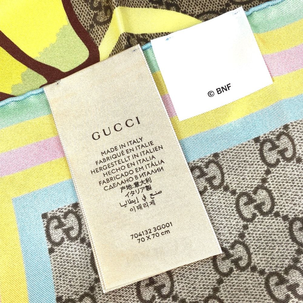 GUCCI グッチ BEEシリーズ 蜂 GGパターン スカーフ GUCCI グッチ スカーフ ボタニカル 花 蝶 蜂 - メルカリ