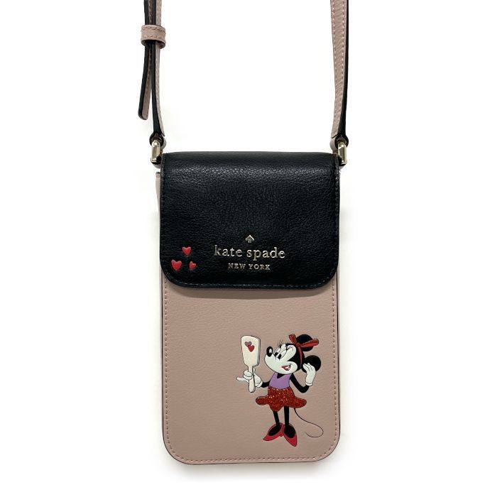 ディズニー x ケイトスペード スマホポーチ ショルダーバッグ ワインレッド ディズニー x ケイトスペード スマホポーチ ショルダーバッグ