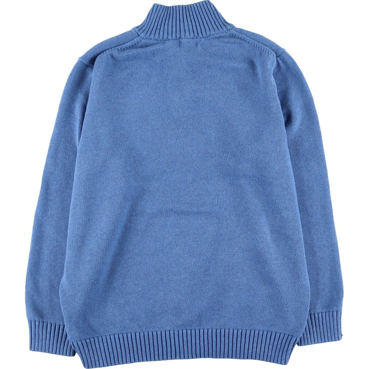 古着 エルエルビーン L.L.Bean コットンニットハーフジップセーター 