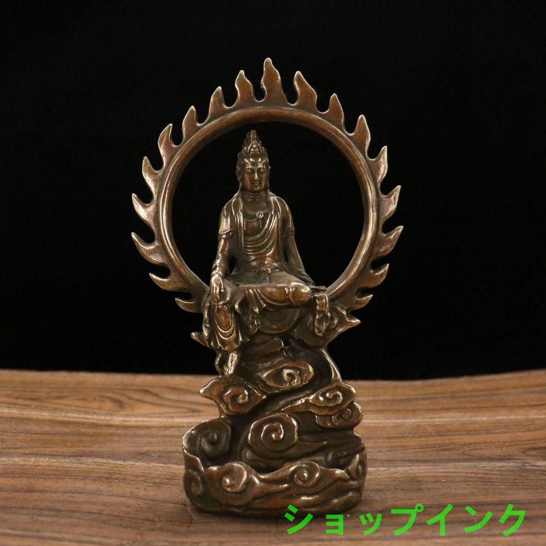倒流香観音 自在観音 仏像香炉 香座 置物 倒流香観音 自在観音 仏像香炉 香座 置物 | 金属工芸