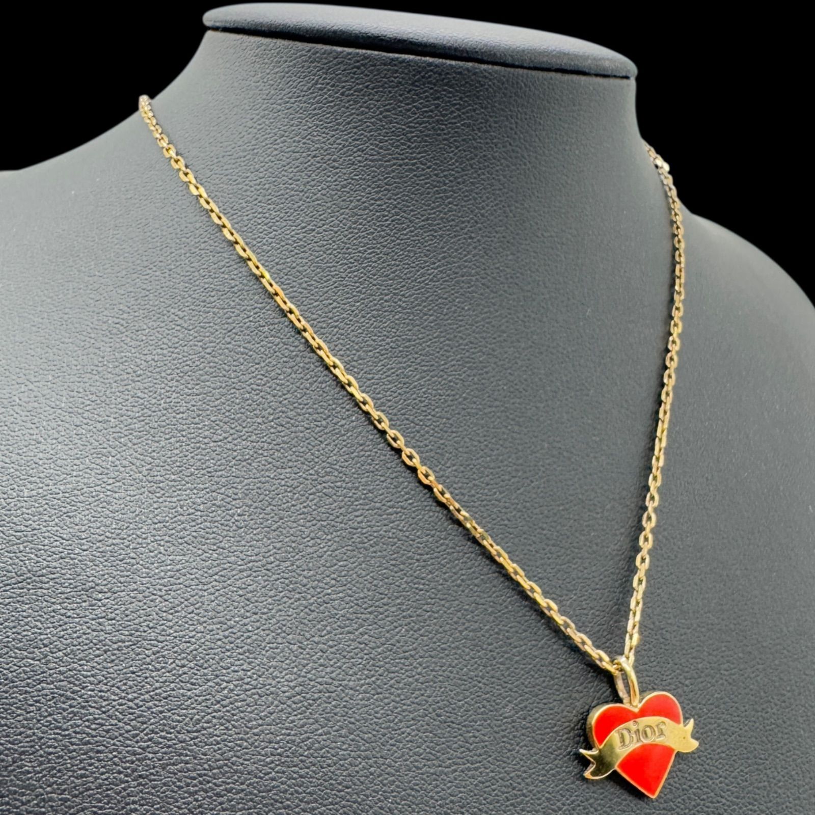 希少 Christian Dior ディオール　ハート　ネックレス ゴールド imgrc0064884759.jpg