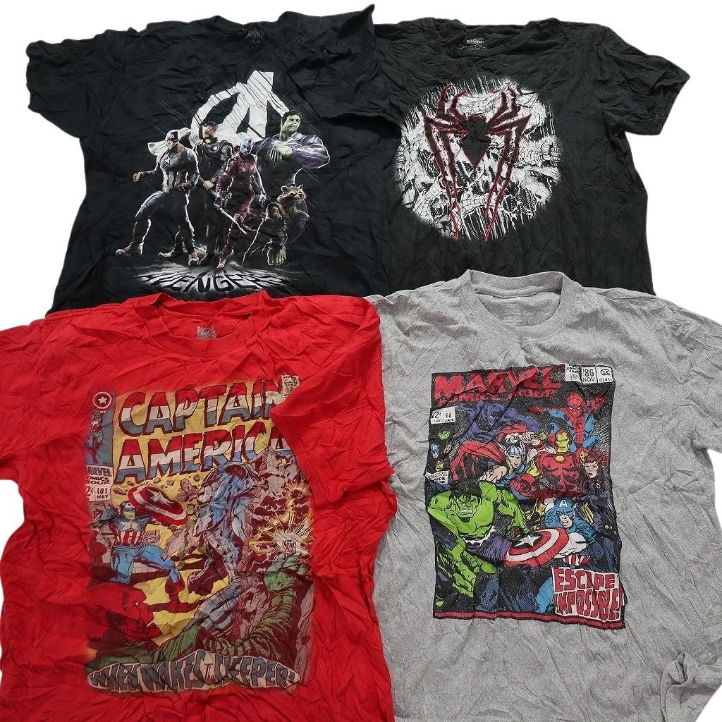 古着卸 まとめ売り マーベル DCコミック 半袖Tシャツ 16枚セット