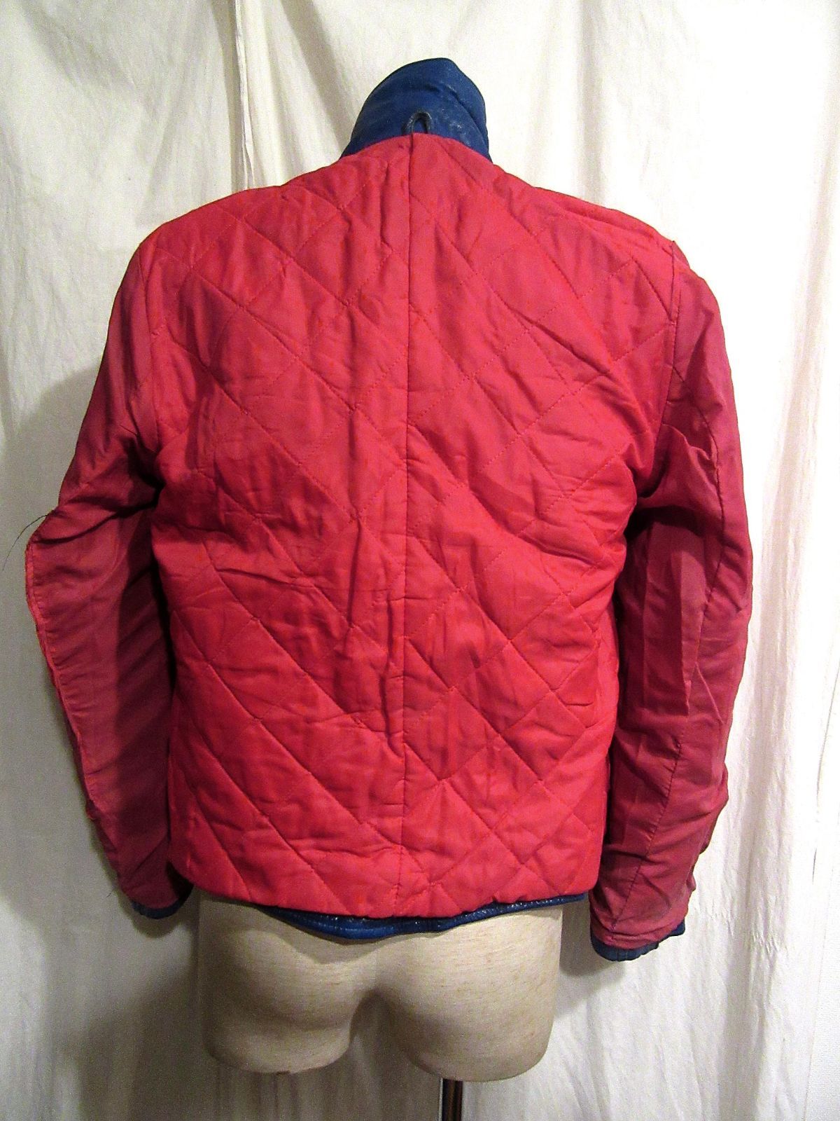 英国製ビンテージ RealLeathers シープ ブルーレザー ダブル