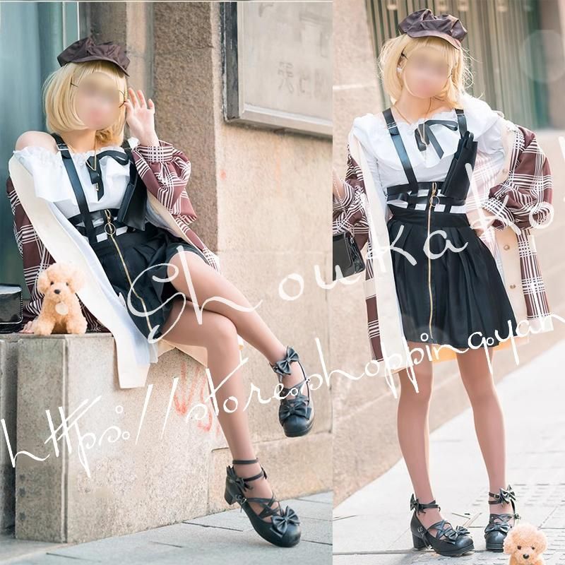 ワトソン・アメリア コスプレ衣装ウィッグ 靴 演出服 cosplay 変装 仮装ハロウィン : [MYTTKXKL] バーチャルYouTuber VTuber ワトソン・アメリア コスプレ衣装 ウィッグ、靴追加可能  コスチューム コスプレ ハロウィン コスプレ仮装 コスチューム 年会 学園祭 文化祭 [並行輸入品] : ホビー