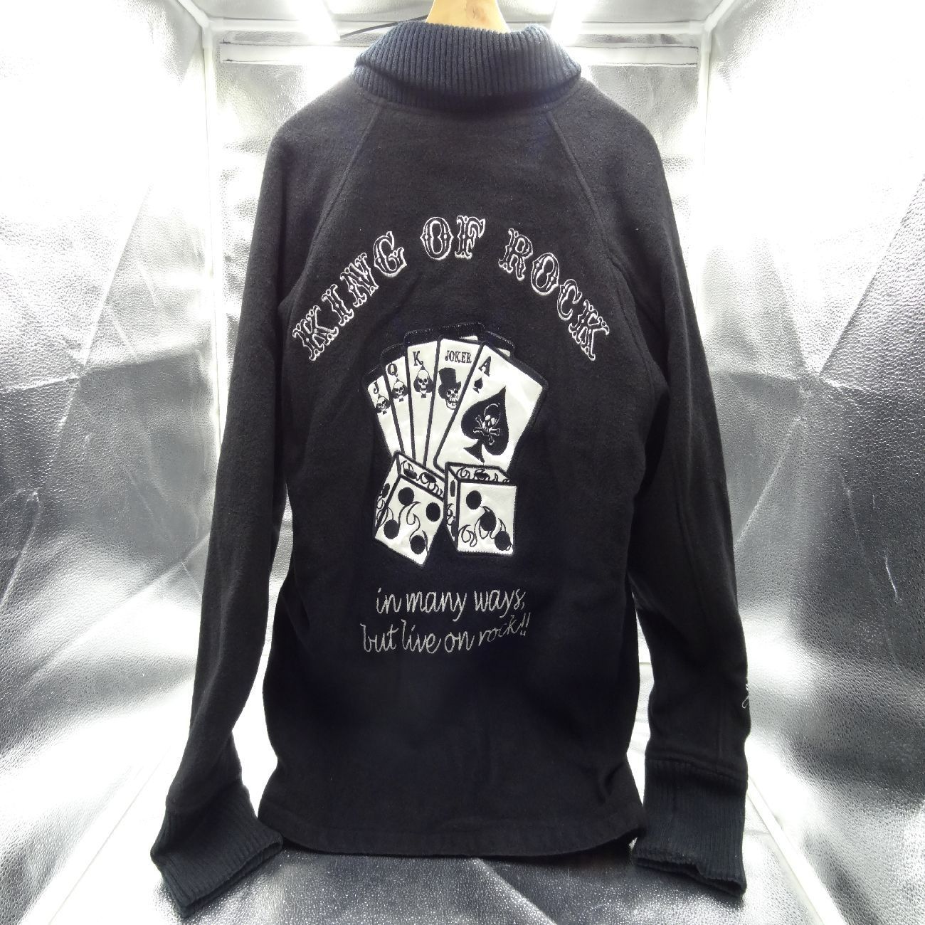 極美品 COACH コーチ スタジャン ラムレザー 牛革 オールレザー 黒 M位