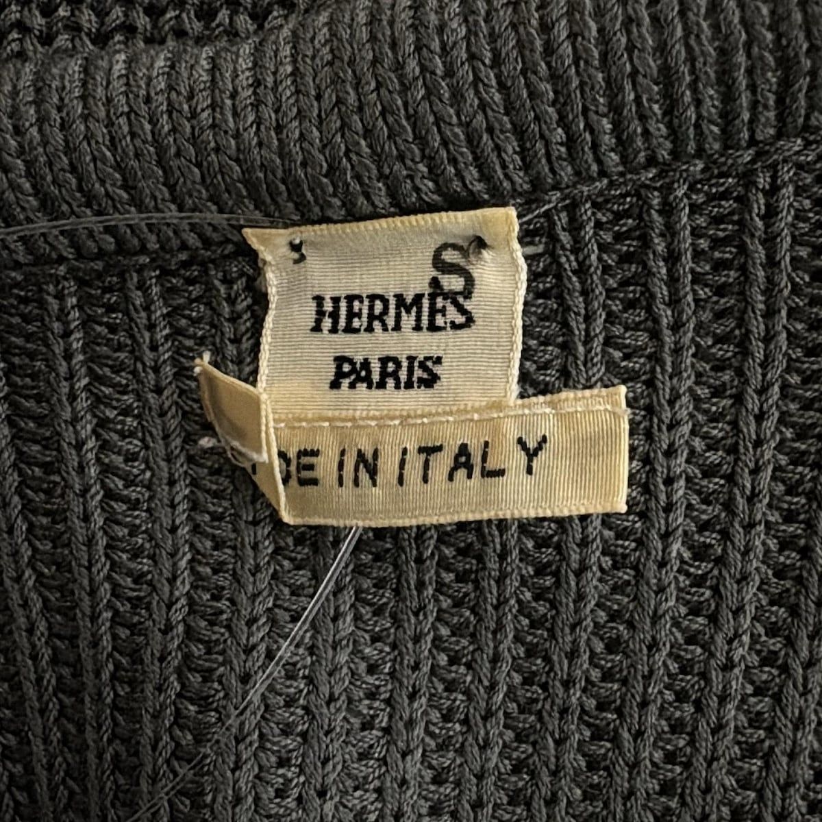 HERMES エルメス 長袖セーター サイズ40 M レディース - グレー