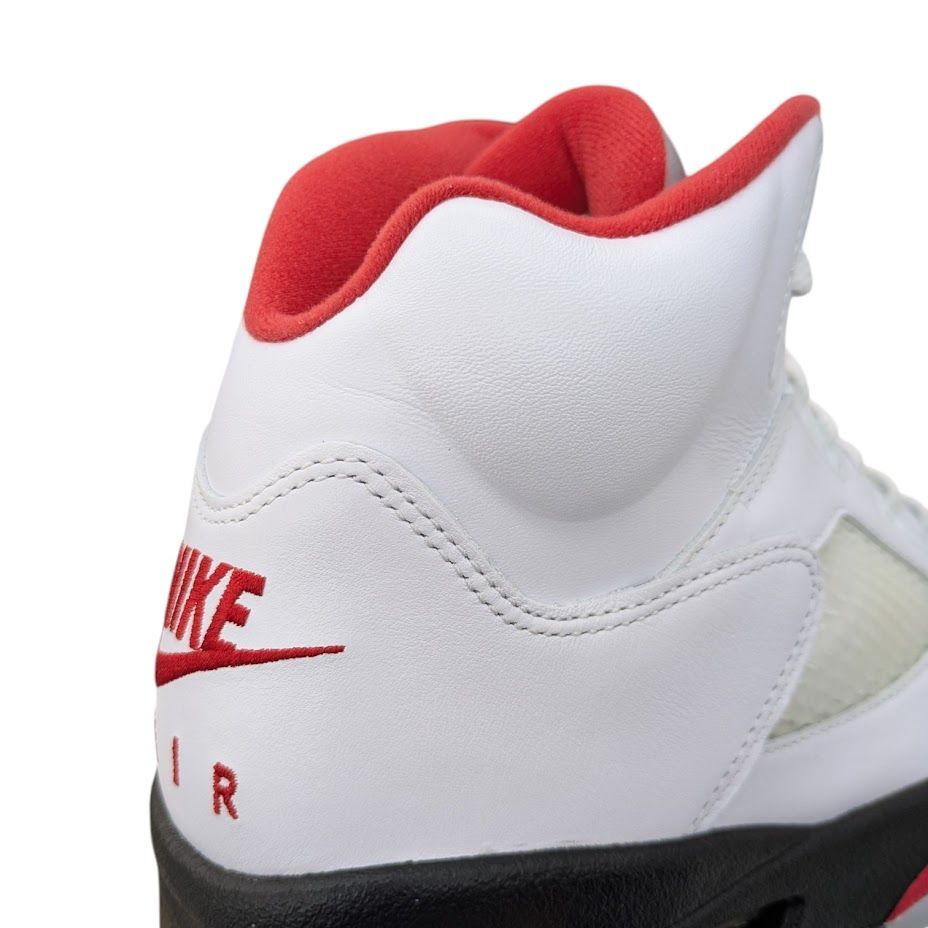 試着程度 NIKE AIR JORDAN 5 RETRO DA1911-102 WHITE FIRE RED