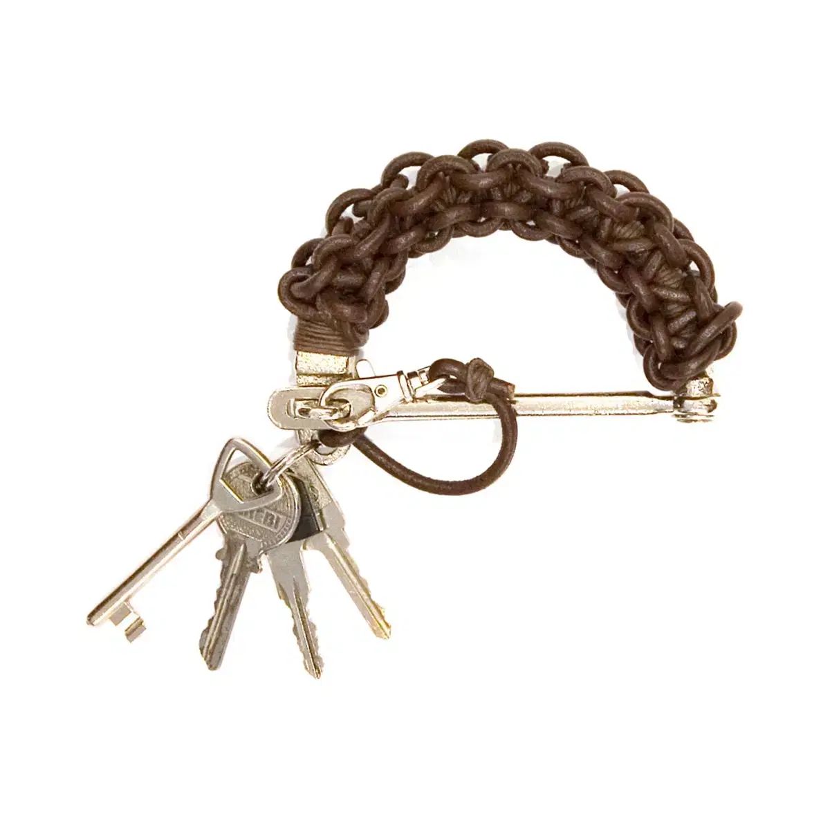 【雷市場（ポンジャン）商品韓国直送】祝福 キーリング Handle Leather Brown