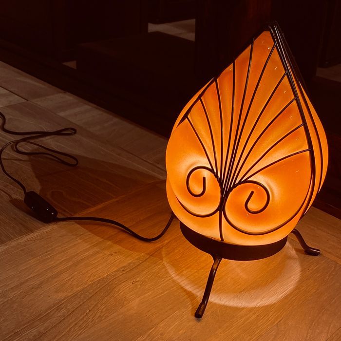 やわらかく温かみのある明かり和紙風LEDランプ3段調光M やわらかく