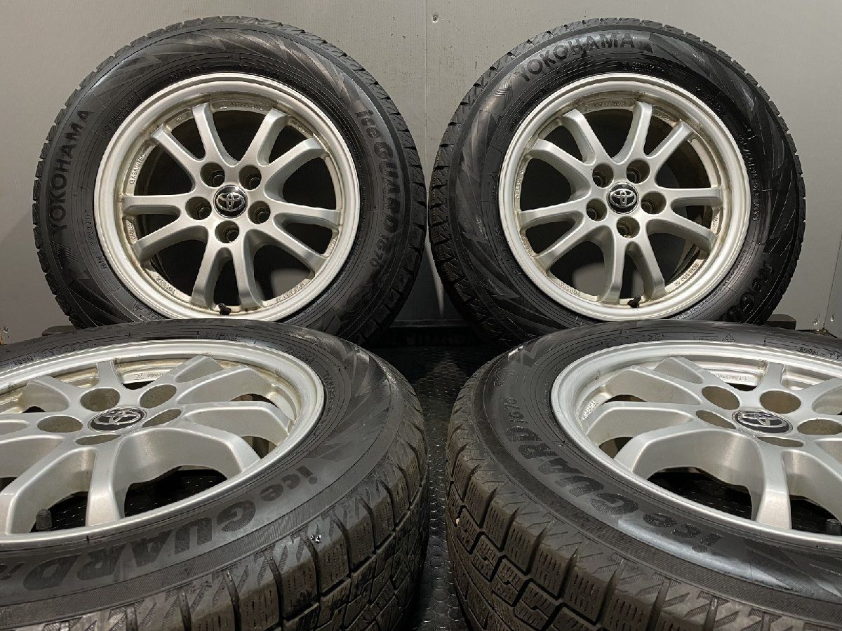 YOKOHAMA ice GUARD iG70 195|65R15 スタッドレス トヨタ 50プリウス 純正ホイール 15インチ 6.5J5HPCD100 40 21年製 KTD354