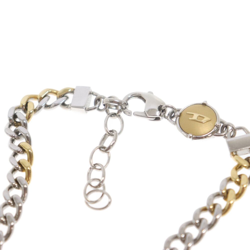 DIESEL (ディーゼル) DX1355931 ステンレス ロゴ入り ツートンカラー