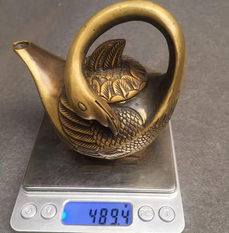 銅細工 白鳥の壺 茶道具 香道具 装飾品 工芸品 美術品 置物 銅細工 白鳥の壺 茶道具 香道具 装飾品 工芸品 美術品 置物