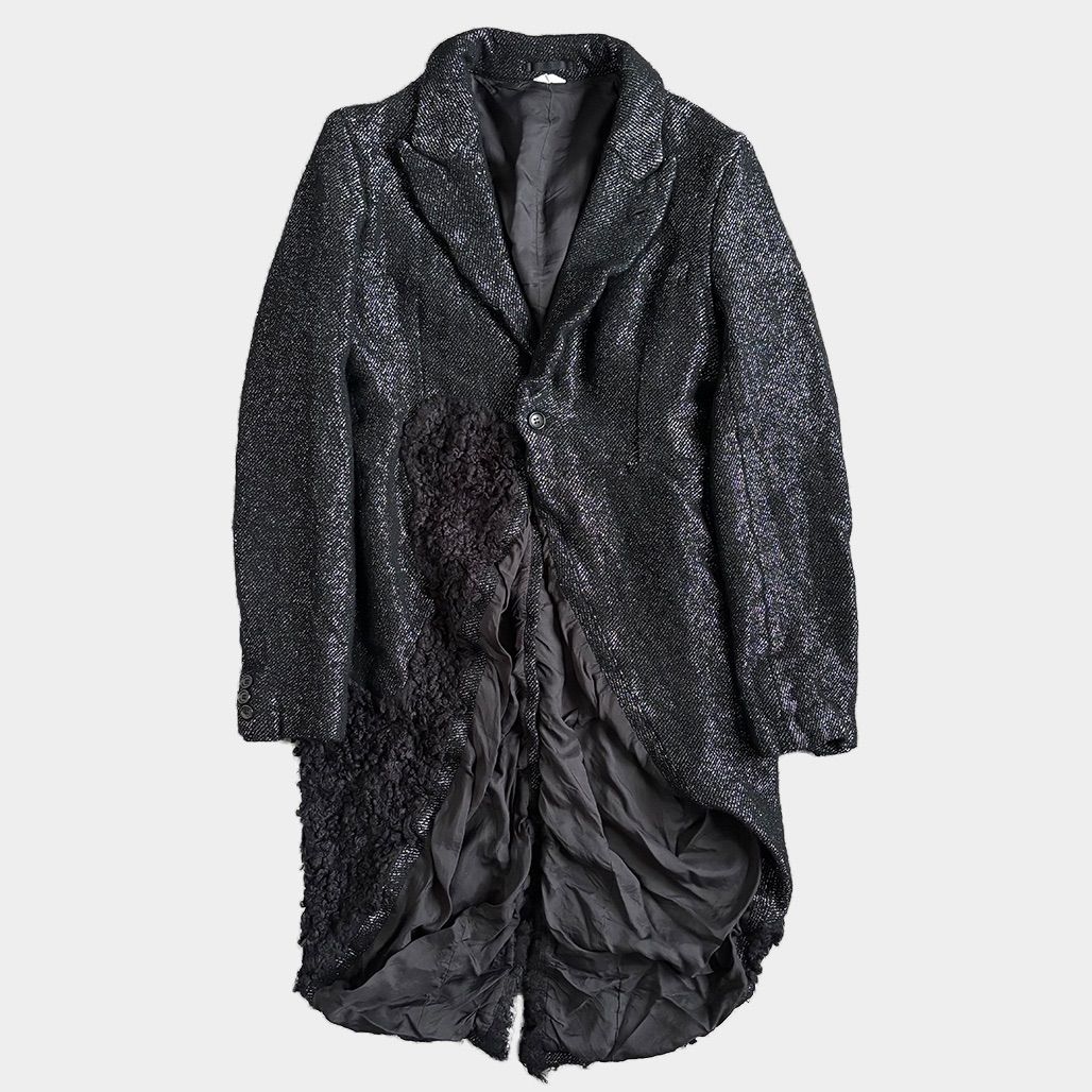 COMME des GARCONS HommePlus 燕尾ポリ縮コート COMME des GARCONS