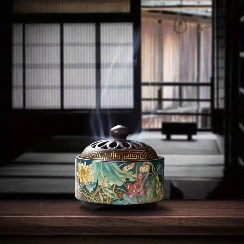 香炉 逆流香 陶器 お香 仏壇 置物 癒し 陶芸 和室 2色セット 逆流香炉 お香立て 手作り 陶器製 癒し香炉 インテリア装飾