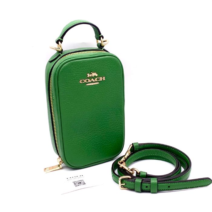 COACH コーチ ロゴ 2way レザー ハンド ショルダー バッグ eH0585N