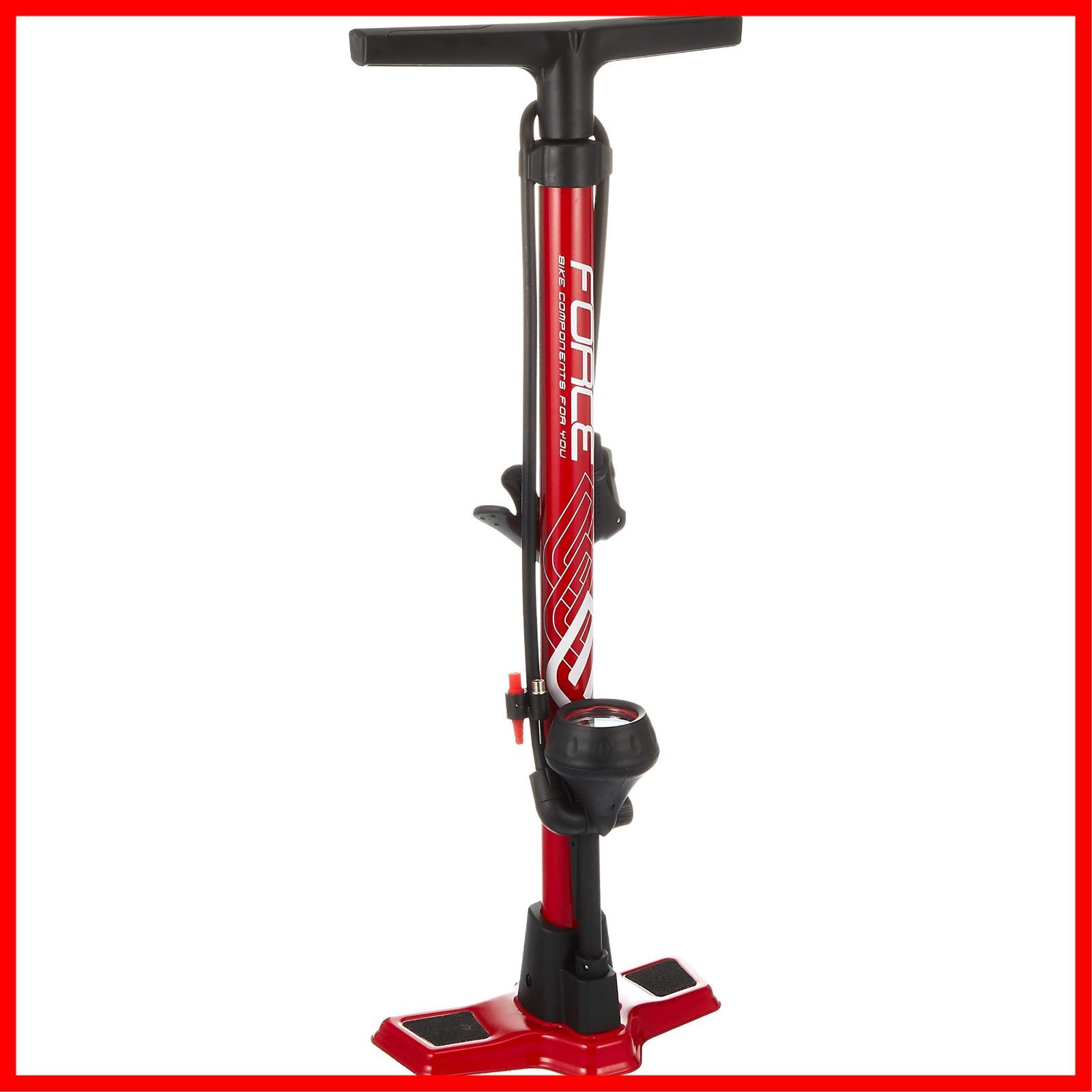 【特売】FORCE(フォース) 自転車空気入れ スポーツポンプゲージ付SG 自転車