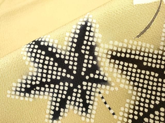 平和屋着物○九寸名古屋帯 楓文 金彩 鬼しぼ縮緬 正絹 逸品 DAAQ2059fe