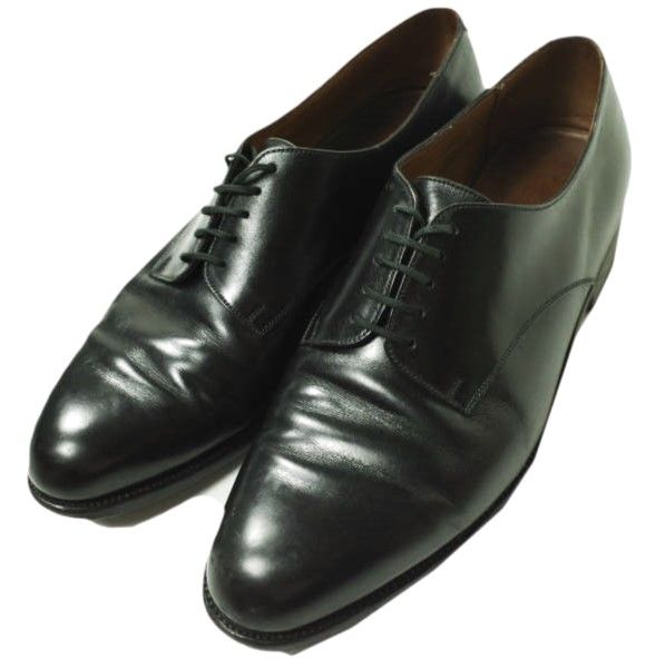 J.M.WESTON ジェイエムウエストン フランス製 502 DERBY SHOES 外羽根 プレーントゥシューズ 81/2(26.5-27cm) ブラック レザー シューズ g18356