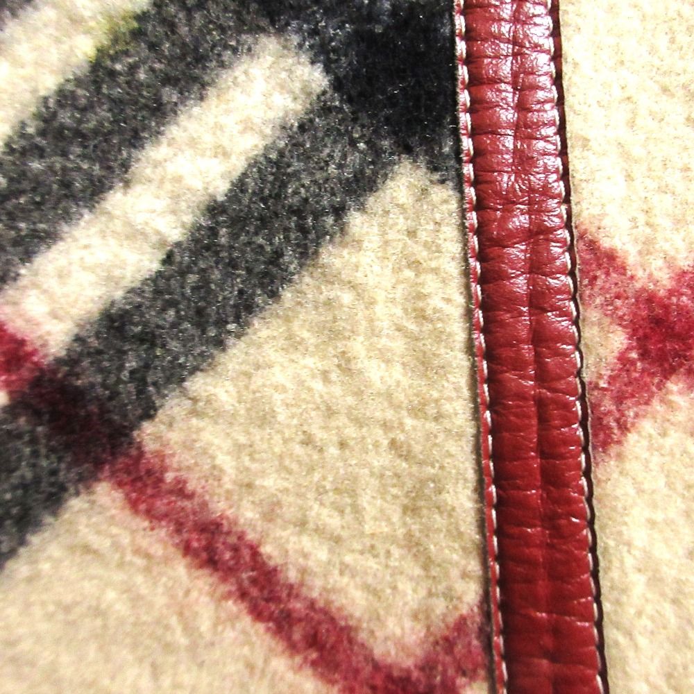 BURBERRY BLUE LABEL バーバリーブルーレーベル ベルト ノバチェック ウールスカート FXF96-714 サイズ36 ベージュ レディース 古着