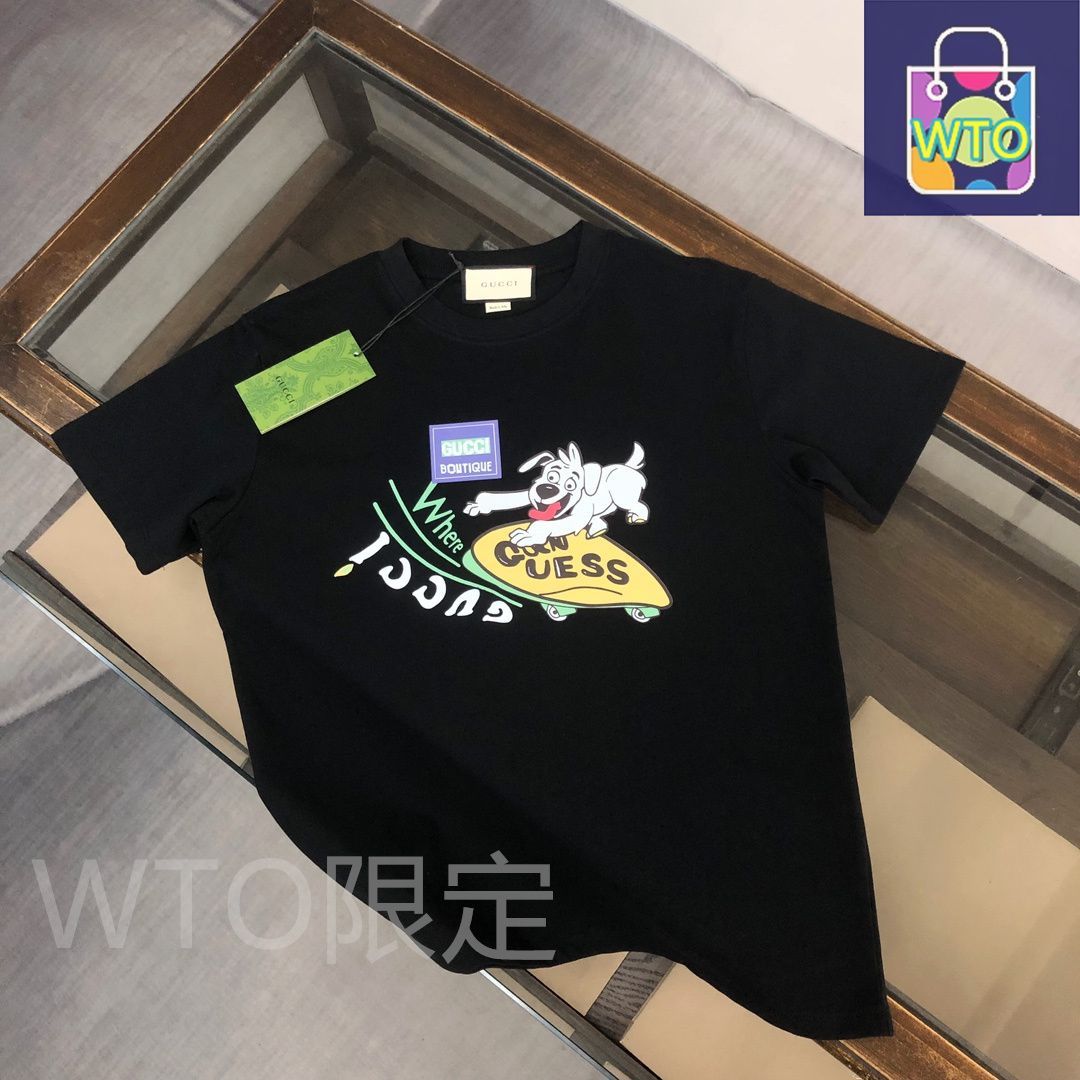 本日限定特価】GUCCI 春夏 ロゴプリントTシャツ [本日特価|新品