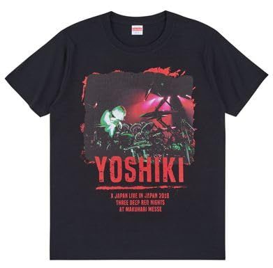 X JAPAN -2018 紅に染まった夜 MAKUHARI MESSE 3DAYS- 公式グッズ YOSHIKI Tシャツ Bパターン L