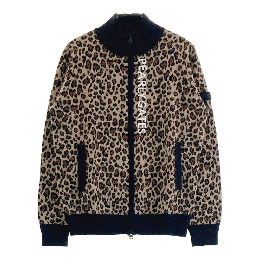 サイズ 0 PEARLY GATES パーリーゲイツ 055-2272004 ニットジャケット レオパード ベージュ系 240101527497 ゴルフウェア レディース ストスト