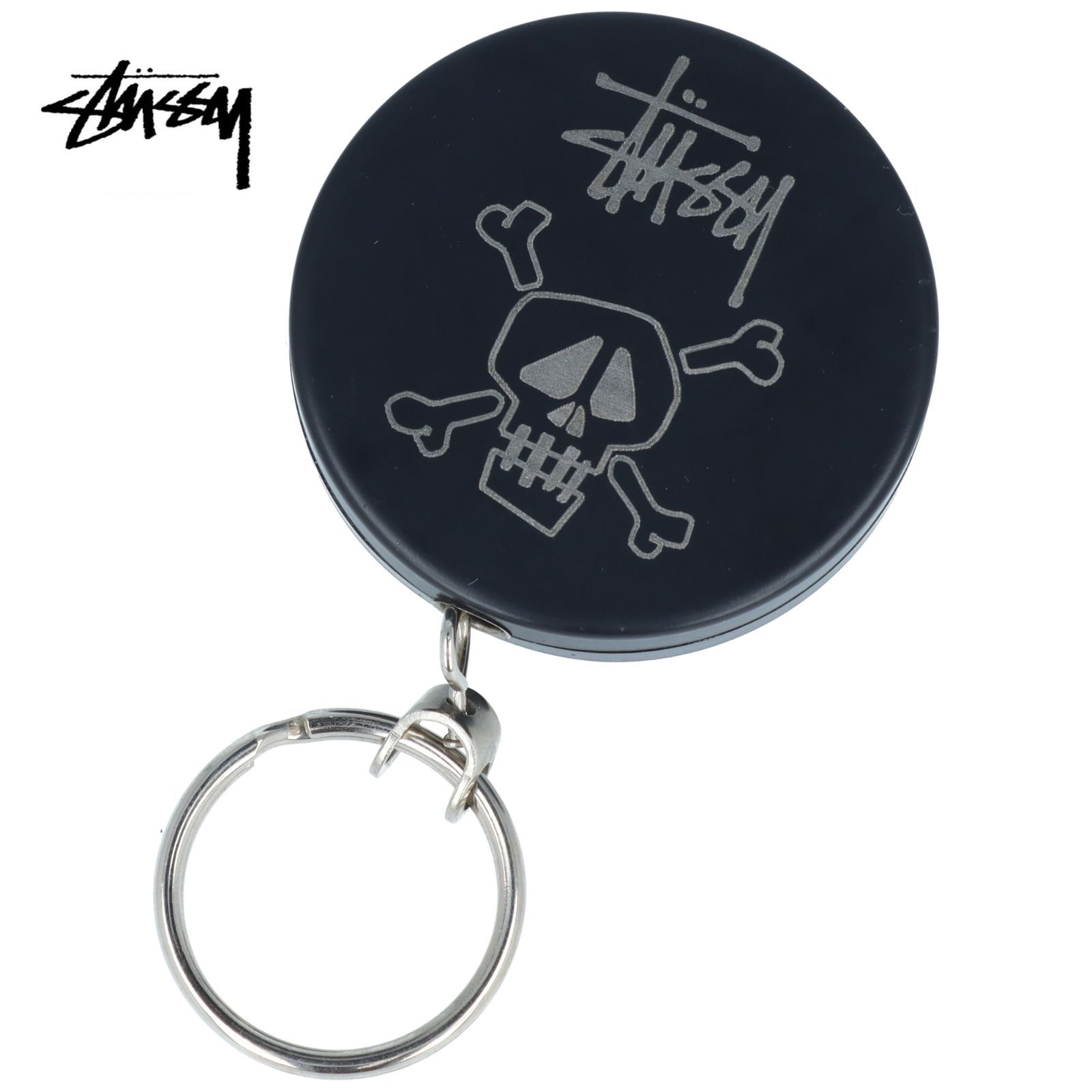 STUSSY キーリング キーホルダー ステューシー キーチェーン ブラック 