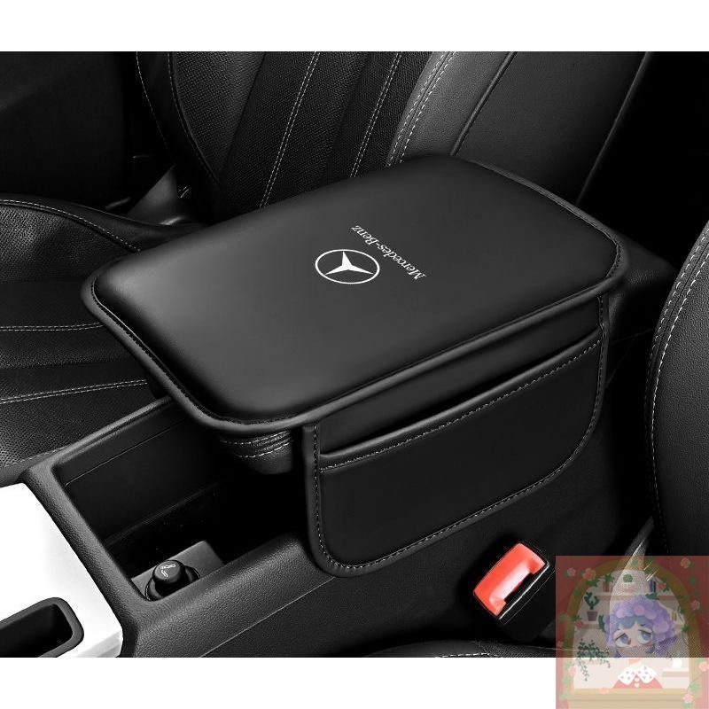 デパート 送料無料 メルセデス・ベンツ BENZ 収納 車用アームレストカバー ブラック アクセサリー