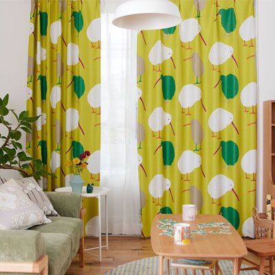 ウニコカーテン【ドレープ】WELSHOO(ウェルシュー) イエロー unico