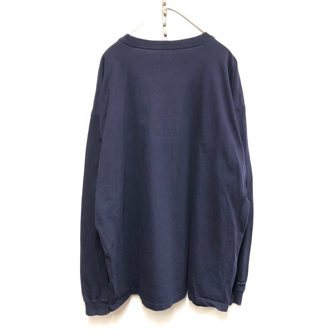 JANSPORT カレッジロゴ ロンT 長袖 ネイビー メンズXL