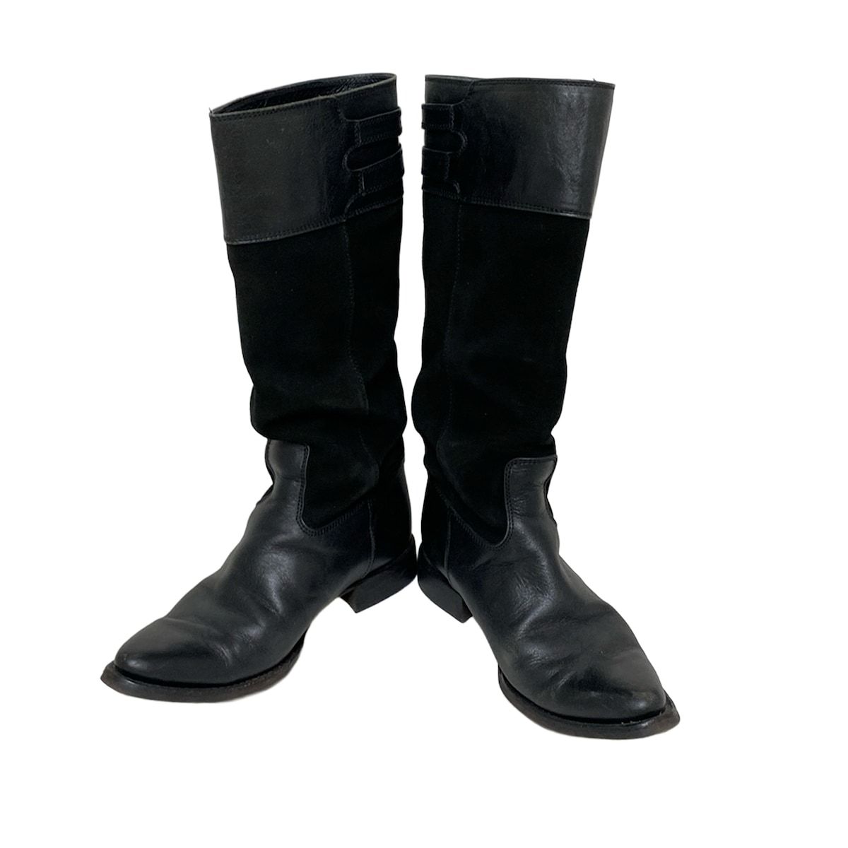 MargaretHowell マーガレットハウエル ロングブーツ 22 1|2 レディース - 黒 レザー