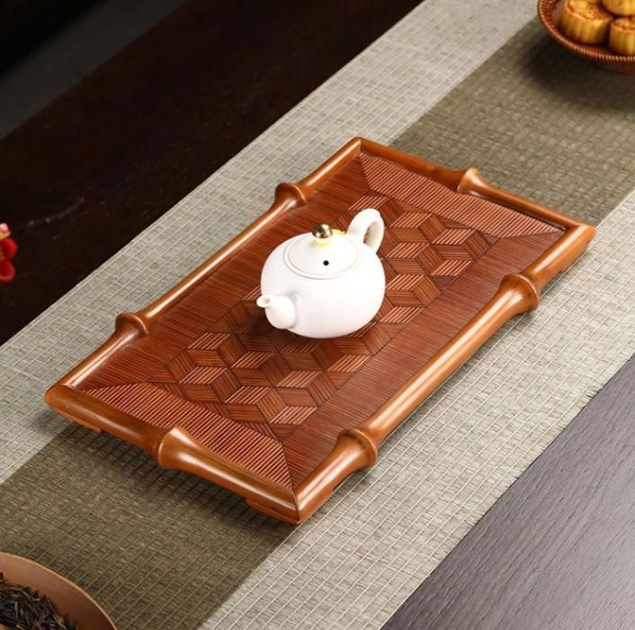 中国式竹製乾泡台シート茶碗棚茶器収納カップホルダー茶道カンフー茶道具トレイ